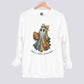 Retro Patchwork Ghost Football Mom Sweatshirt