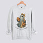 Retro Patchwork Ghost Football Mom Sweatshirt