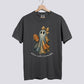 Retro Patchwork Ghost Football Comfort Colors Tee