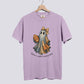 Retro Patchwork Ghost Football Comfort Colors Tee