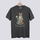 Retro Patchwork Ghost Baseball Comfort Colors Tee