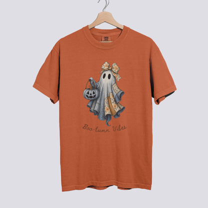 Cute Patchwork Ghost Comfort Colors Tee