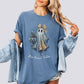 Cute Patchwork Ghost Comfort Colors Tee