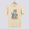 Retro Patchwork Ghost Volleyball Comfort Colors Tee - Ivory
