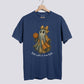Retro Patchwork Ghost Basketball Comfort Colors Tee