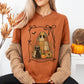 Cute Patchwork Ghost and Cat Comfort Colors Tee