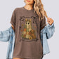 Cute Patchwork Ghost and Dog Comfort Colors Tee