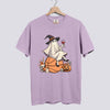 Retro Ghost Basketball Witch Comfort Colors Tee - Orchid