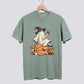 Retro Ghost Basketball Witch Comfort Colors Tee