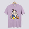 Retro Ghost Volleyball Witch Comfort Colors Tee - Orchid