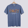 Comfort Colors Retro Patchwork Cozy Season Tee - Blue Jean