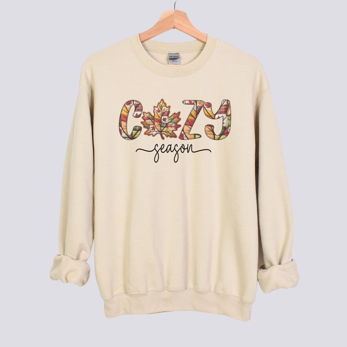 Retro Patchwork Cozy Season Sweatshirt