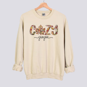 Retro Patchwork Cozy Season Sweatshirt