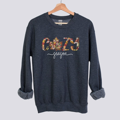Retro Patchwork Cozy Season Sweatshirt