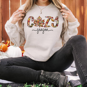 Retro Patchwork Cozy Season Sweatshirt