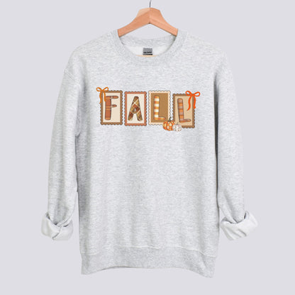 Retro Fall Stamps Sweatshirt