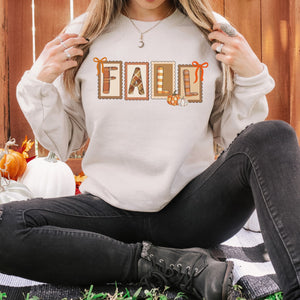 Retro Fall Stamps Sweatshirt