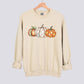 Retro Patchwork Pumpkin Sweatshirt