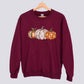 Retro Patchwork Pumpkin Sweatshirt