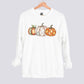 Retro Patchwork Pumpkin Sweatshirt