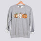 Retro Patchwork Pumpkin Sweatshirt