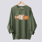 Retro Patchwork Pumpkin Sweatshirt