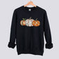 Retro Patchwork Pumpkin Sweatshirt