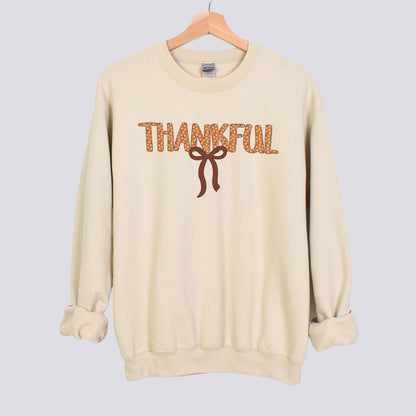 Thankful Bow Sweatshirt