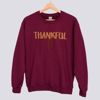 Thankful Bow Sweatshirt