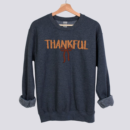 Thankful Bow Sweatshirt