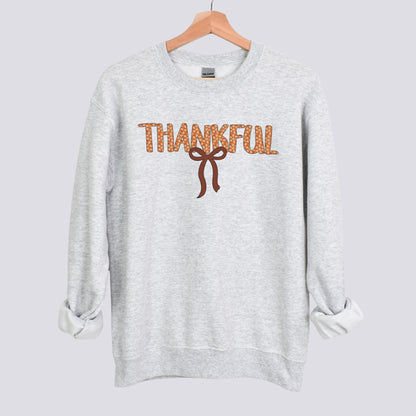 Thankful Bow Sweatshirt