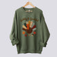 Gobbly and Grateful Patchwork Turkey Sweatshirt