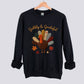 Gobbly and Grateful Patchwork Turkey Sweatshirt