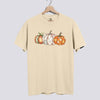Retro Patchwork PumpkinComfort Colors Tee - Ivory