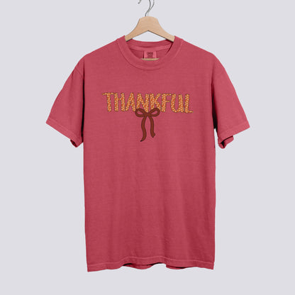 Thankful Bow Comfort Colors Shirt