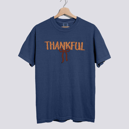 Thankful Bow Comfort Colors Shirt