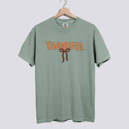 Thankful Bow Comfort Colors Shirt