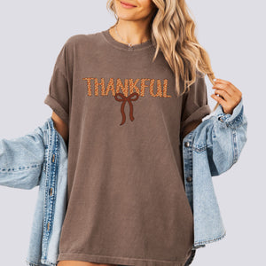 Thankful Bow Comfort Colors Shirt