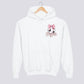 Personalized Pink Bow Soccer Youth Hoodie