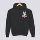 Personalized Pink Bow Soccer Youth Hoodie