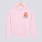 Personalized Pink Bow Basketball Youth Hoodie