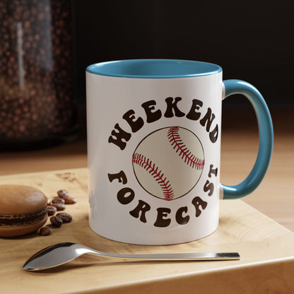 Weekend Forecast Baseball Mug