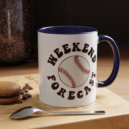 Weekend Forecast Baseball Mug