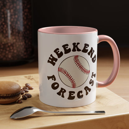 Weekend Forecast Baseball Mug