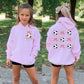 Personalized Pink Bow Soccer Youth Hoodie