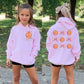 Personalized Pink Bow Basketball Youth Hoodie